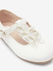 White Butterfly T-Bar Occasion Shoes - Image 4 of 5