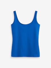 Blue/Green/Orange Built Up Thick Strap Vests 3 Pack - Image 7 of 9