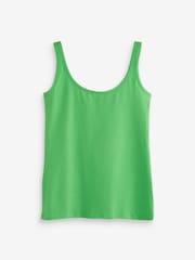 Blue/Green/Orange Built Up Thick Strap Vests 3 Pack - Image 9 of 9
