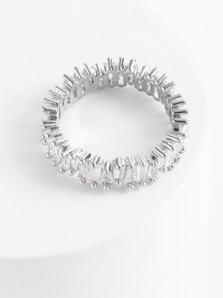 Aela Silver Tone Cubic Zirconia Ring - Image 1 of 1