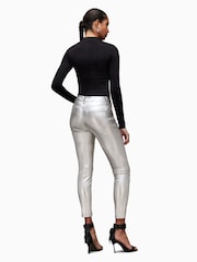 AllSaints Silver Suri Biker Jeans - Image 2 of 7
