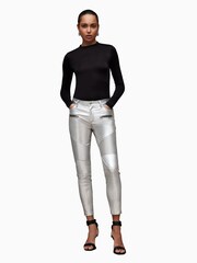AllSaints Silver Suri Biker Jeans - Image 3 of 7