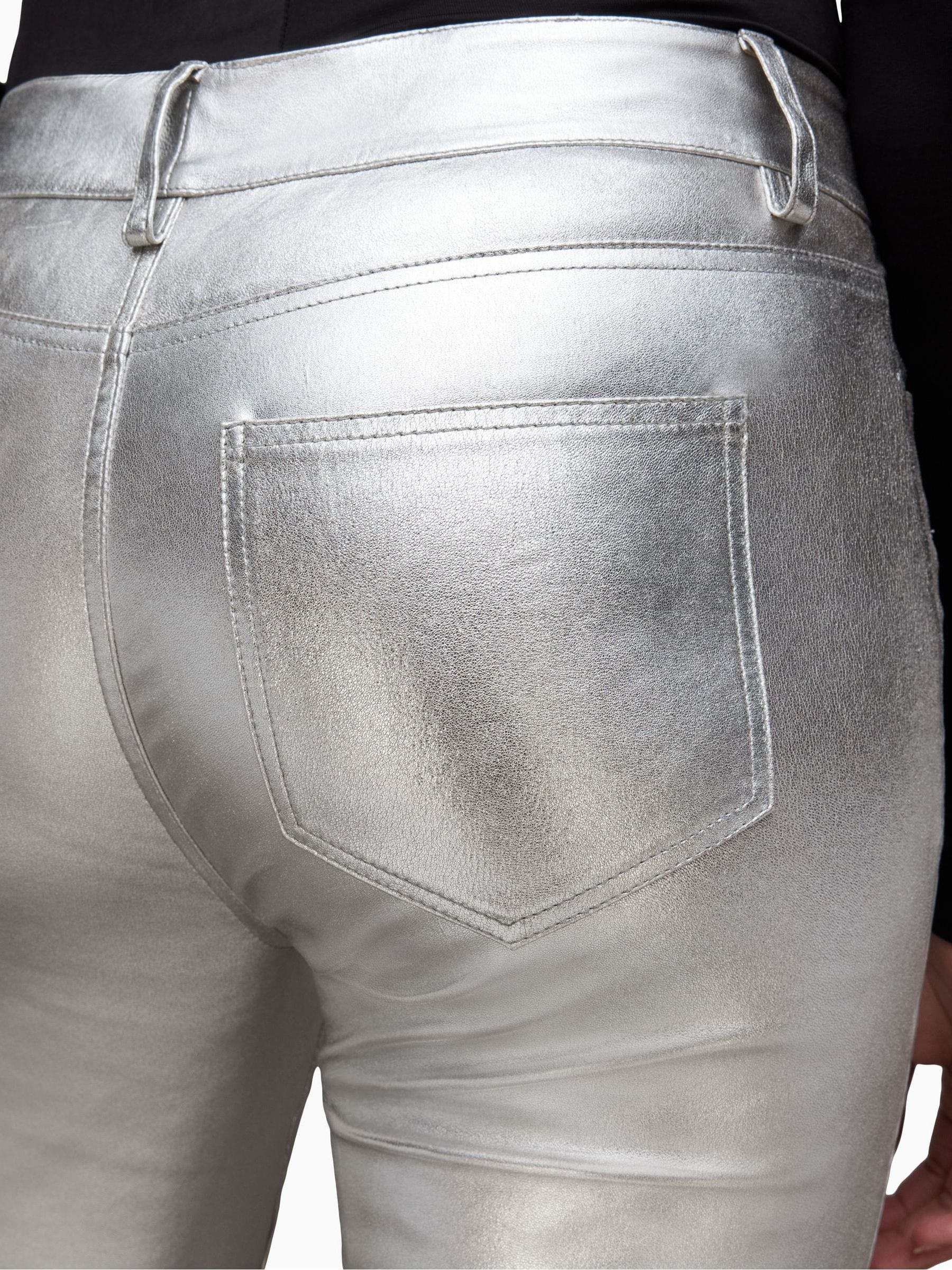 Buy AllSaints Silver Suri Biker Jeans from Next USA