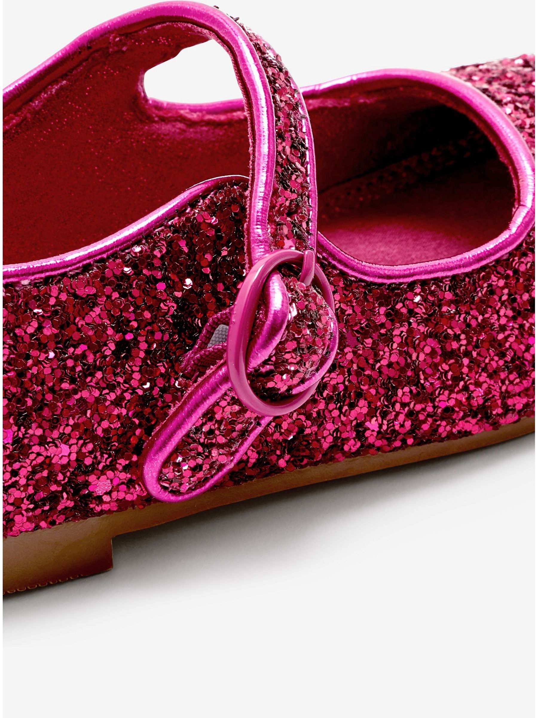 Hot pink glitter shoes discount