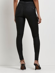 River Island Black Molly Mid Rise Joyride Jeans - Image 2 of 5