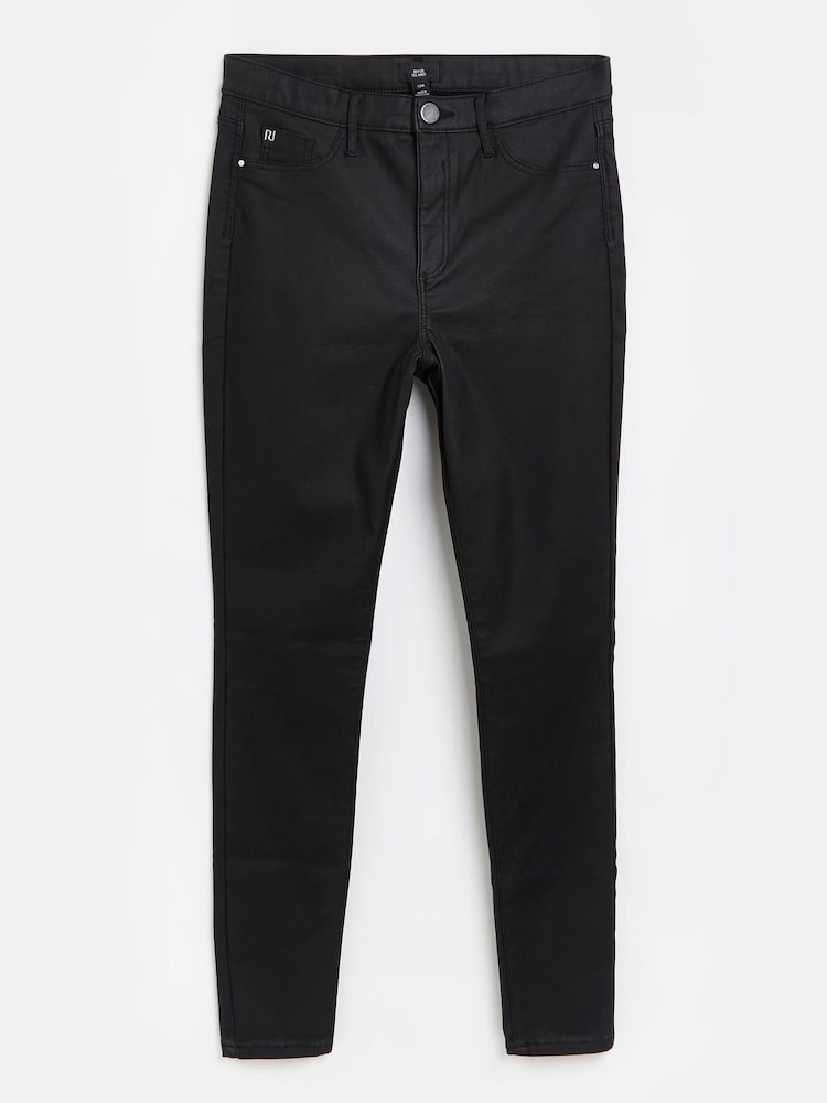 River Island Black Molly Mid Rise Joyride Jeans - Image 5 of 5