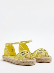 River Island Espadrilles mit Schnürung, Gelb - Bild 2 von 4