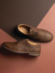 Loake Franklin Nubuck Plain Derby Shoes - Image 2 of 5