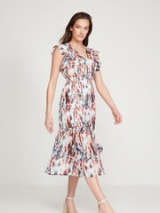 Sonder Studio Black Ruffle Midi Dress - Image 2 of 5