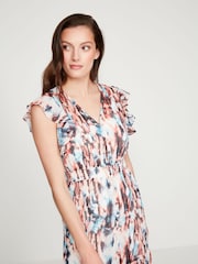 Sonder Studio Black Ruffle Midi Dress - Image 4 of 5