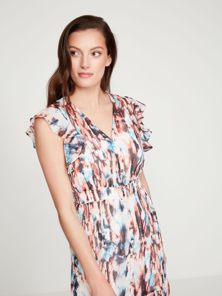 Sonder Studio Black Ruffle Midi Dress - Image 4 of 5