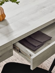 Grey Bronx Oak Effect Dining Table - Image 3 of 7
