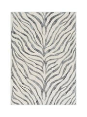 LIVABLISS Grey City Animal Print Zebra Boho Rug - Image 6 of 6