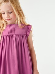Rose Pink Ruffle Satin Dress (3mths-16yrs) - Image 5 of 8