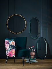 Clarke & Clarke Tahiti Fuchsia Pink Alonzo Accent Chair - Image 1 of 7