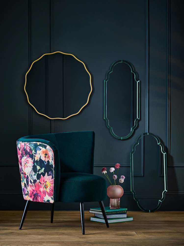 Clarke & Clarke Tahiti Fuchsia Pink Alonzo Accent Chair - Image 1 of 7