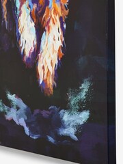 Navy Large Charlie Cockapoo Dog Canvas Wall Art - Image 4 of 5