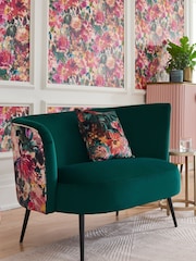Clarke & Clarke Tahiti Fuchsia Pink Alonzo Small 2 Seater Sofa - Image 1 of 6
