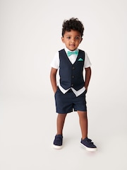 Baker by Ted Baker Shirt Waistcoat and Shorts Set - Image 1 of 12