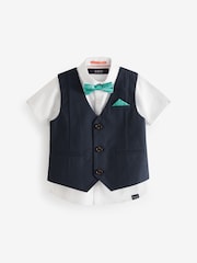 Baker by Ted Baker Shirt Waistcoat and Shorts Set - Image 8 of 12