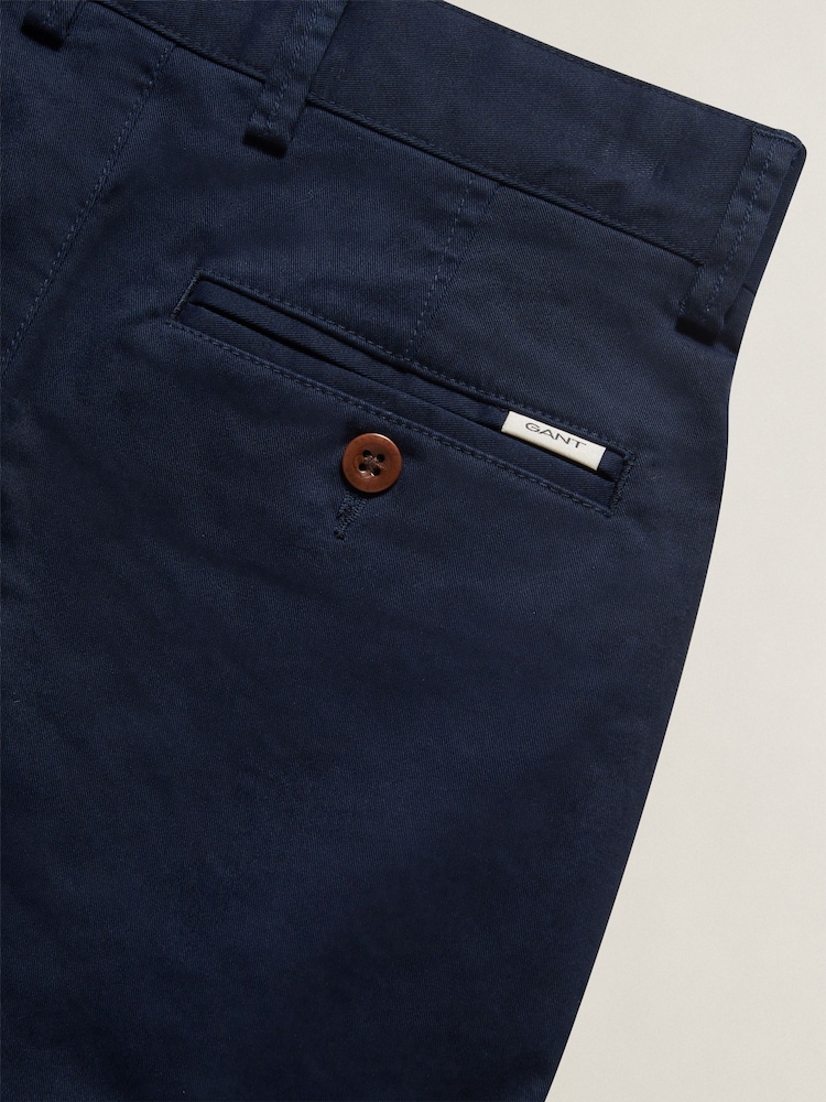GANT Blue Gant Chino Trousers - Image 2 of 2 GANT Blue Gant Chino Trousers - Image 2 of 2