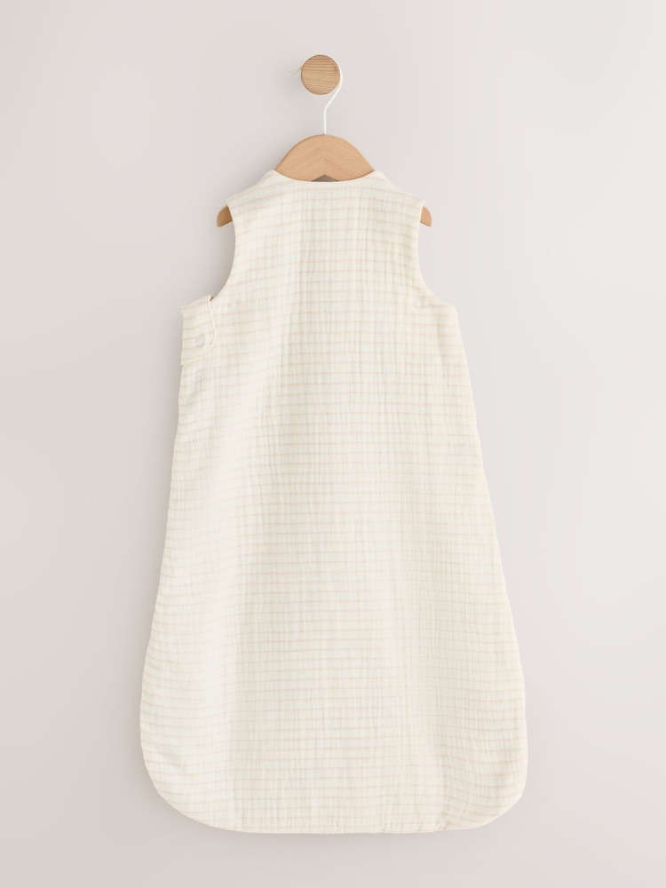 Muslin Applique Jungle 1 Tog Baby Sleep Bag - Image 2 of 5 Muslin Applique Jungle 1 Tog Baby Sleep Bag - Image 2 of 5