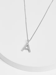 Sterling Silver Molten Initial Necklace - Image 3 of 3