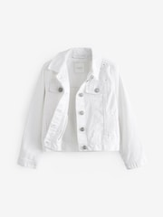 White 100% Cotton Diamante Denim Western Jacket (3-16yrs) - Image 7 of 9