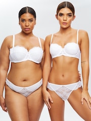 Ann Summers White Sexy Lace Planet Brazilian Brief - Image 5 of 7