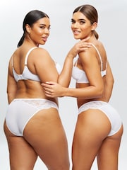 Ann Summers White Sexy Lace Planet Brazilian Brief - Image 6 of 7