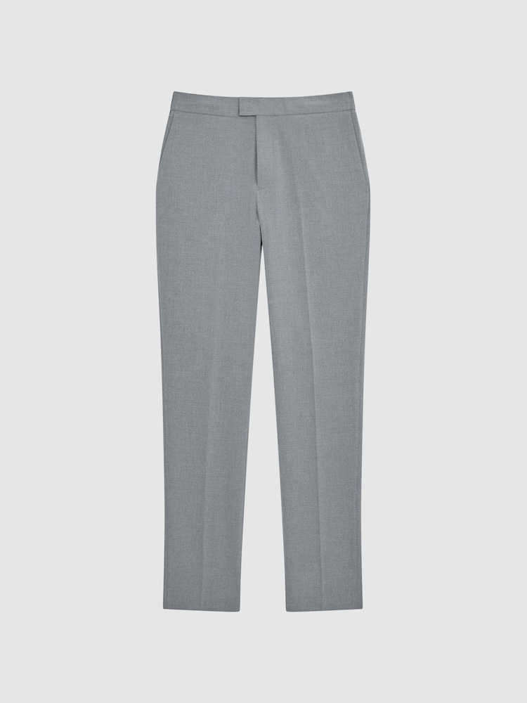 Reiss Soft Grey Found Drawcord Waist Relaxed Trousers - Image 2 of 5