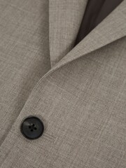 Reiss Light Brown Rope Single Breasted Textured Slim Fit Blazer - Image 11 of 12