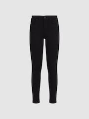 Reiss Black Lux Mid Rise Skinny Jeans - Image 2 of 7
