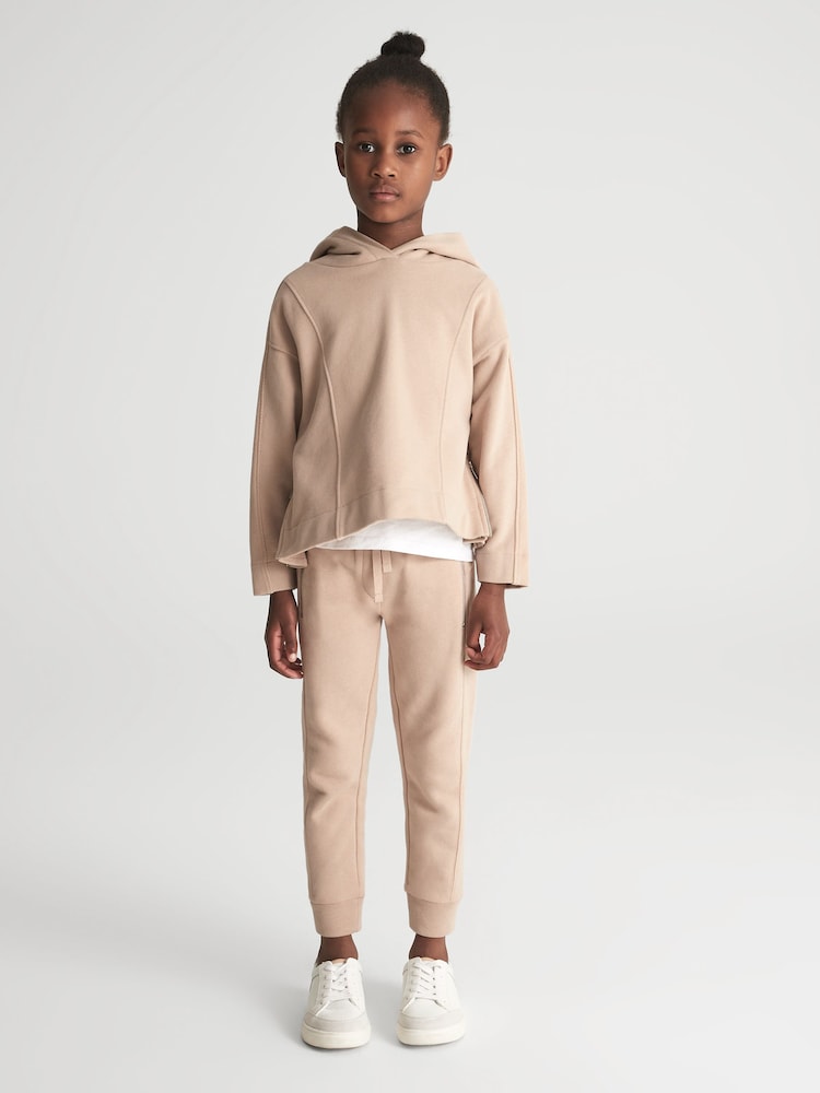 Reiss Pink Salma 4-9 yrs Jersey Joggers - Image 1 of 5 Reiss Pink Salma 4-9 yrs Jersey Joggers - Image 1 of 5