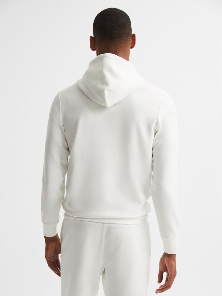 Reiss White Castore - Finlay Castore Bonded Jersey Hoodie - Image 5 of 5