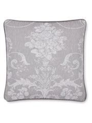 Laura Ashley Steel Grey Josette Woven Velvet Cushion - Image 2 of 2