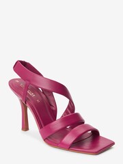 Pink Signature Asymmetric Strap Sandals - Image 6 of 9