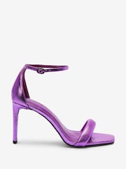 Purple Forever Comfort® Square Toe Heeled Sandals - Image 3 of 6