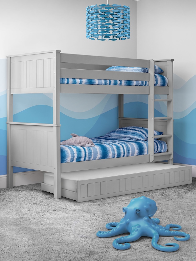 Julian Bowen Dove Grey Maine Bunk Bed Bed - Image 1 of 6