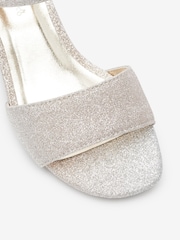 Silver Gold Ombre Glitter Occasion Heel Sandals - Image 4 of 5