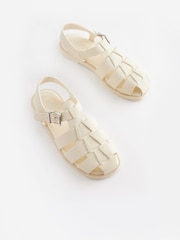 Off-White Leather Fisherman Sandals - Image 4 of 5