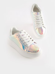 Mirror Metallic Chunky Sole Trainers - Image 1 of 5