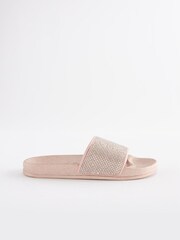 Rose Gold Jewel Sliders - Image 1 of 5