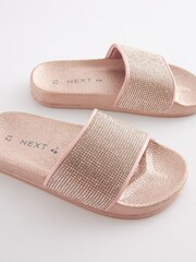 Rose Gold Jewel Sliders - Image 2 of 5