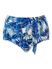 Seaspray Blue Capri Tropical High Waisted Bikini Briefs - Image 5 of 5
