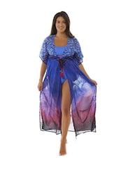 Seaspray Eleanor Florence Kaftan in Maxilänge, Pink - Bild 1 von 4