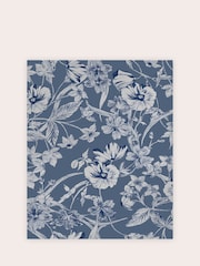 Laura Ashley Midnight Blue Summerhill A4 Wallpaper Sample - Image 2 of 2
