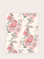 Laura Ashley Coral Pink Hollyhock A4 Wallpaper Sample - Image 2 of 2