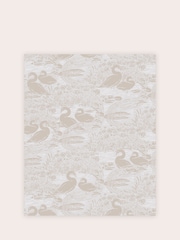 Laura Ashley Dove Grey Swans A4 Wallpaper Sample - Image 2 of 2