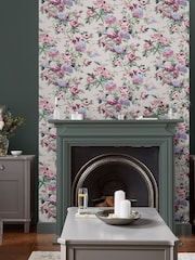 Laura Ashley Brown Pembrey A4 Wallpaper Sample - Image 1 of 2